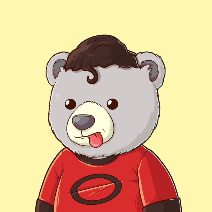 Fuzzies bear — Mullet