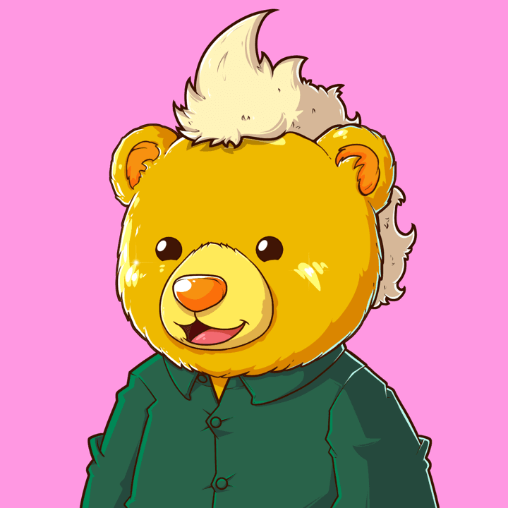 Fuzzies bear — Goldie